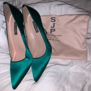 SJP Emerald Fawn Heels